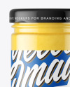 Clear Glass Jar with Ghee Clarified Butter Mockup Clear Glass Jar with Ghee Clarified Butter Mockup