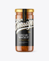 Clear Glass Jar with Fig Jam Mockup