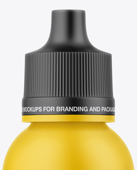 Matte Bottle With Dropper Mockup