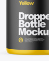 Matte Bottle With Dropper Mockup