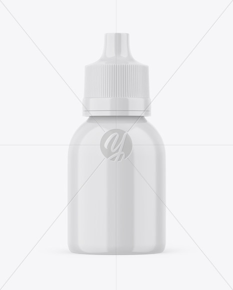 Glossy Bottle With Dropper Mockup