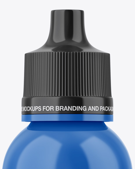 Glossy Bottle With Dropper Mockup