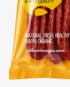 Plastic Bag With Chili Kabanos Sausage Mockup