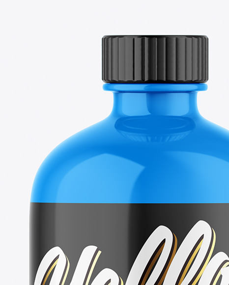 Glossy Bottle Mockup