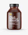 Amber Pills Bottle Mockup