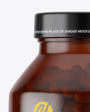 Amber Pills Bottle Mockup