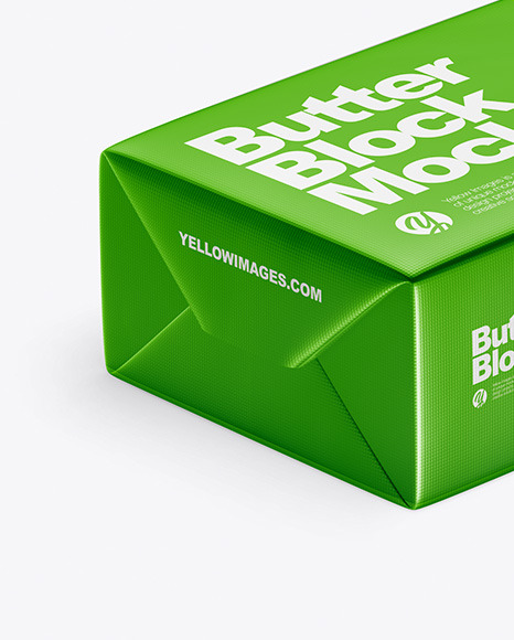 Metallic Butter Block Mockup