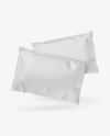 Two Matte Mailing Bags Mockup - Front View