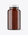 Amber Fish Oil Bottle Mockup