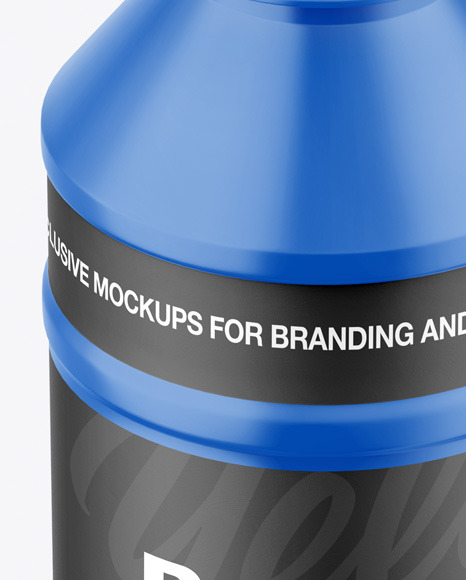 Glossy Plastic Bottle Mockup