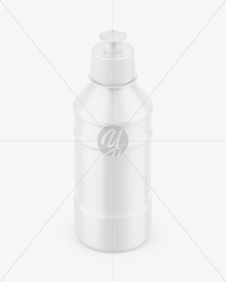 Glossy Plastic Bottle Mockup