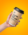 Coffee Cup in a Hand Mockup