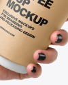 Coffee Cup in a Hand Mockup