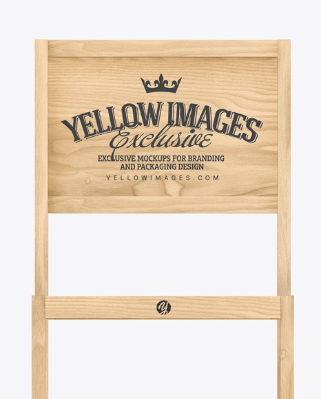 Wooden Display Stand Mockup