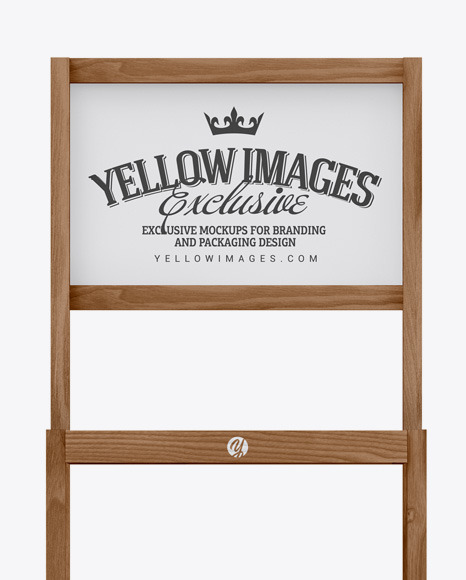 Wooden Display Stand Mockup