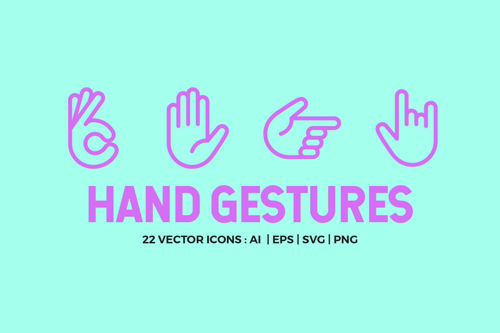 Hand Gestures Icon Pack