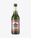 Green Glass Beer Bottle Mockup