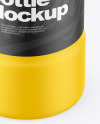 Matte Plastic Bottle Mockup