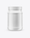 Matte Protein Jar Mockup Matte Protein Jar Mockup