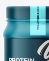 Matte Protein Jar Mockup Matte Protein Jar Mockup