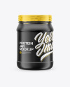 Matte Protein Jar Mockup Matte Protein Jar Mockup