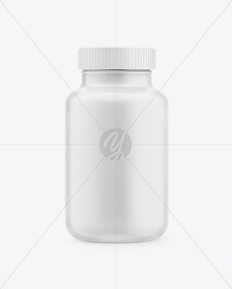 Matte Plastic Pills Bottle Mockup