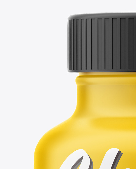 Matte Plastic Pills Bottle Mockup