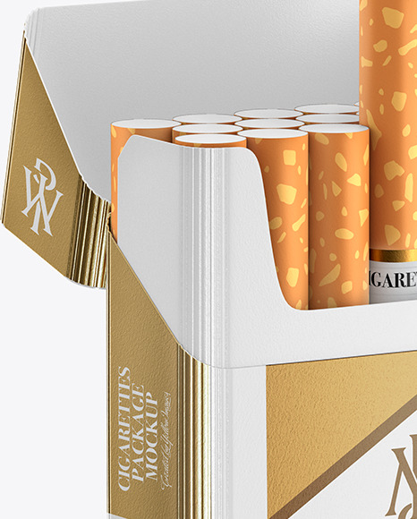 Paper Cigarette Pack Mockup