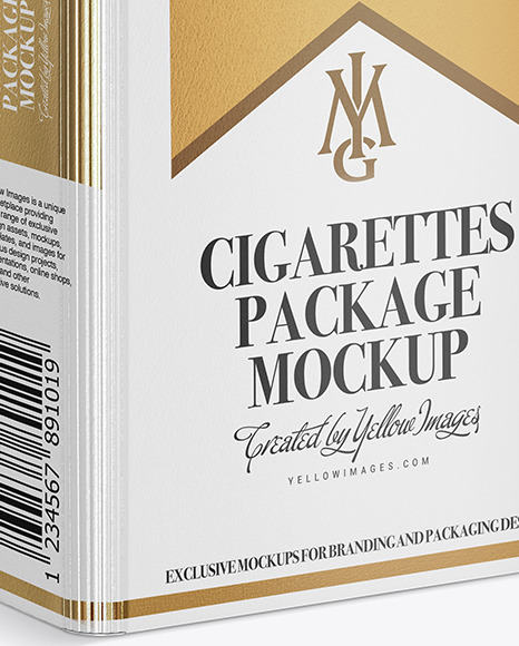 Paper Cigarette Pack Mockup