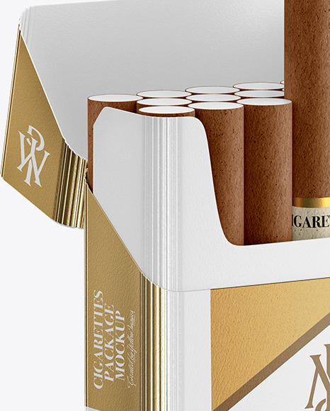 Paper Cigarette Pack Mockup