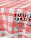 Tablecloth on Table Mockup