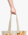 Cotton Bag in a Hand Mockup