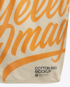 Cotton Bag in a Hand Mockup