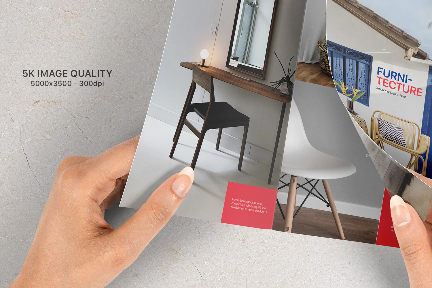 Trifold A4 Brochure Mockup - Set of 5 Trifold A4 Brochure Mockup - Set of 5