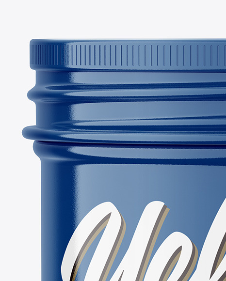 Glossy Cosmetic Tin Can Mockup