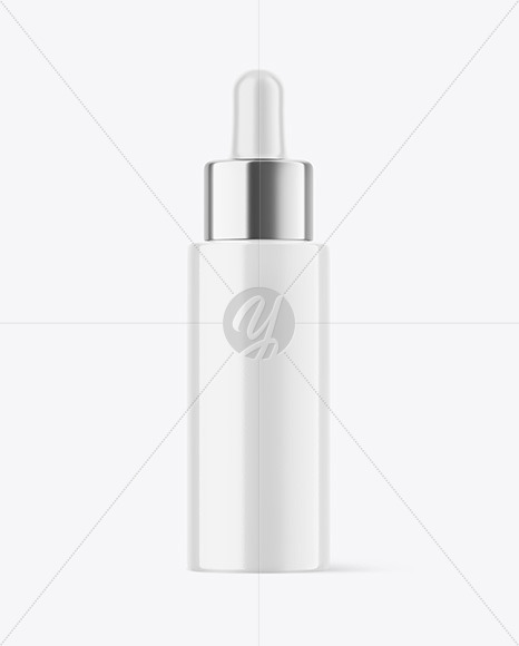 Glossy Dropper Bottle Mockup