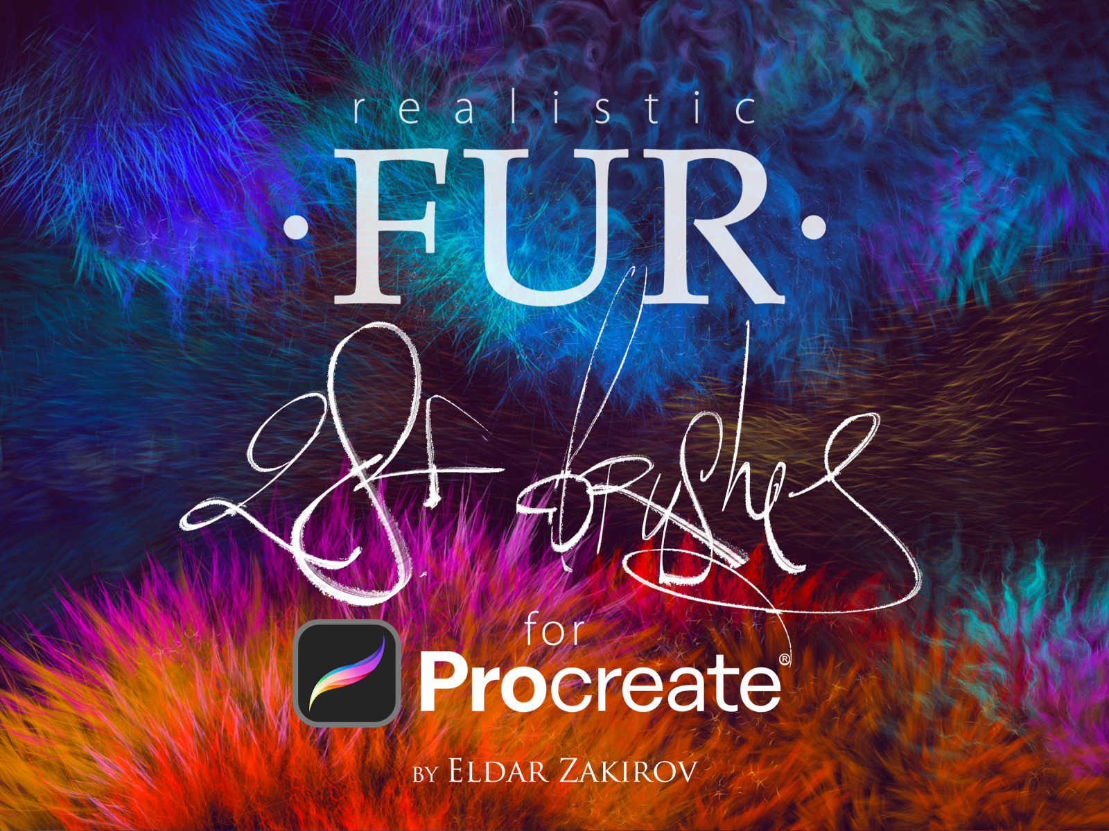 28 Realistic FUR Brushes for Procreate 5