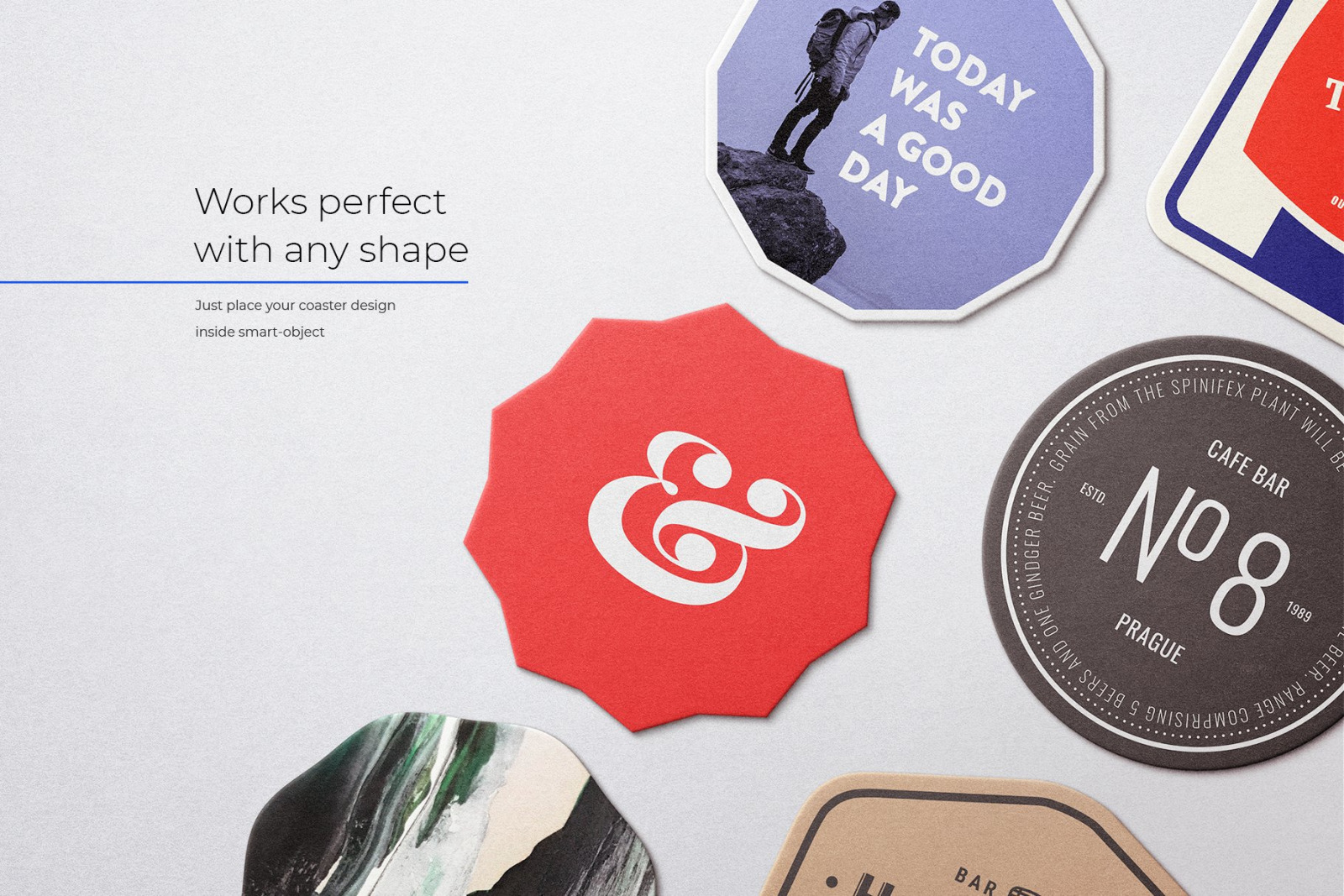 Coaster Mockup Bundle Coaster Mockup Bundle