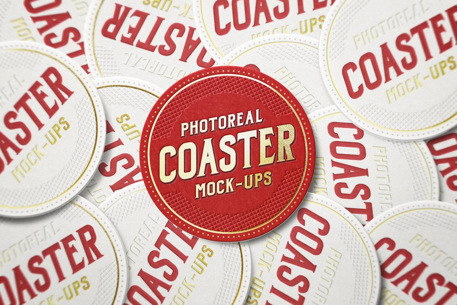 Coaster Mockup Bundle Coaster Mockup Bundle