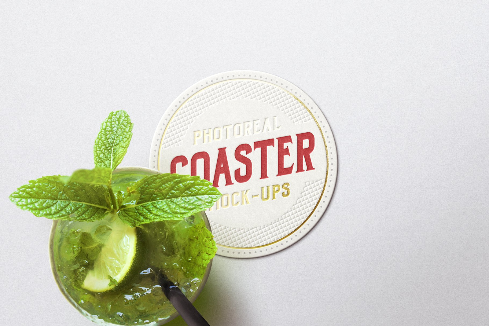 Coaster Mockup Bundle Coaster Mockup Bundle