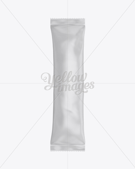 Matte Stick Sachet Mockup - Front View