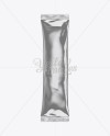 Metallic Stick Sachet Mockup - Front View