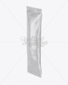 Glossy Stick Sachet Mockup - Halfside View Glossy Stick Sachet Mockup - Halfside View