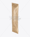 Kraft Stick Sachet Mockup - Halfside View