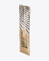 Kraft Stick Sachet Mockup - Halfside View Kraft Stick Sachet Mockup - Halfside View