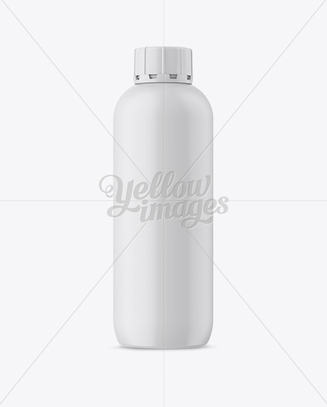 Matte Plastic Bottle Mockup