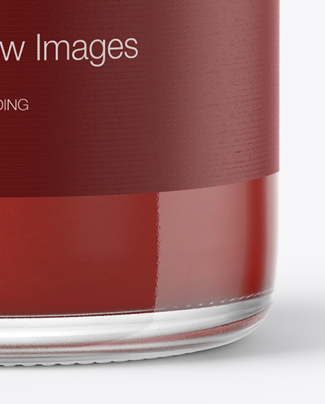 Clear Glass Bottle With Tomato Juice Mockup