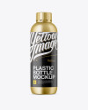 Metallic Plastic Bottle Mockup Metallic Plastic Bottle Mockup