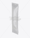 Matte Stick Sachet Mockup - Halfside View