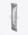 Matte Metallic Stick Sachet Mockup - Halfside View Matte Metallic Stick Sachet Mockup - Halfside View